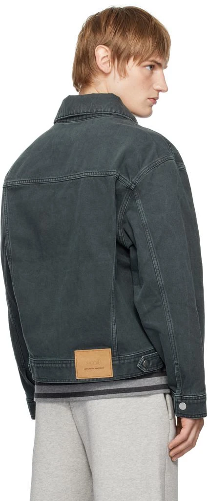 AMI Black Trucker Denim Jacket 3