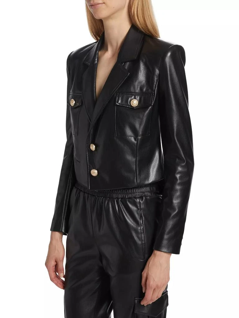 Generation Love Karl Faux Leather Blazer 4