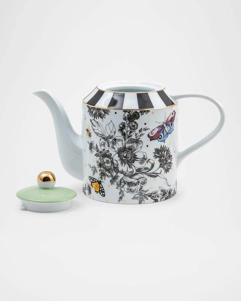 MacKenzie-Childs Butterfly Toile Teapot 4