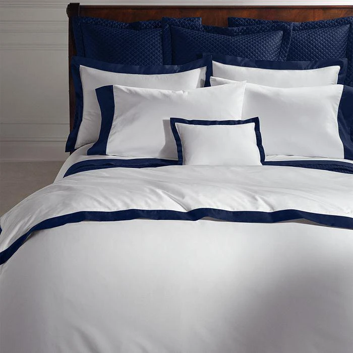 Ralph Lauren Organic Sateen Border Duvet Cover, Full/Queen 2