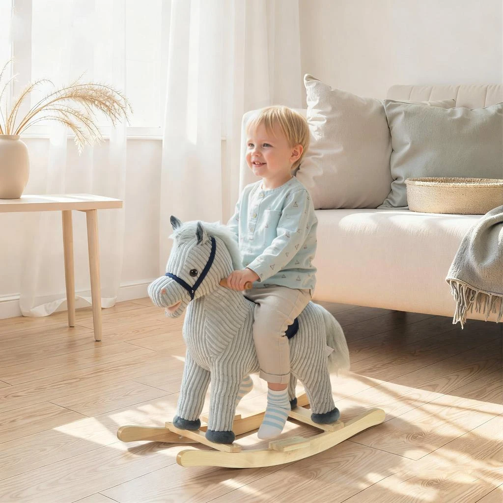 BreeBe Kids Plush Rocking Horse - 3–6 Years 2