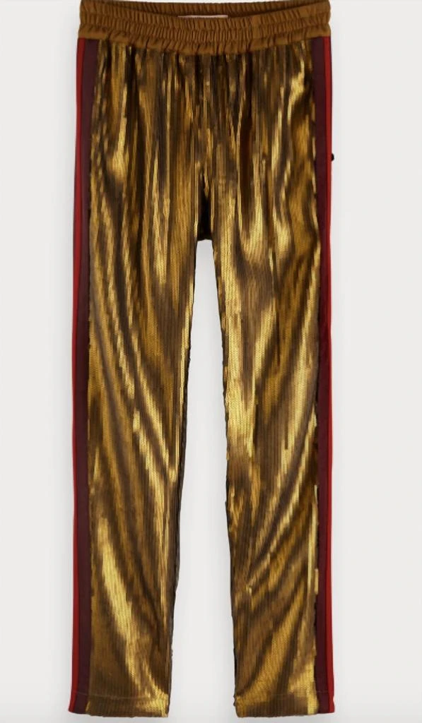 Scotch & Soda Sequin Jogger Pants In Gold 1