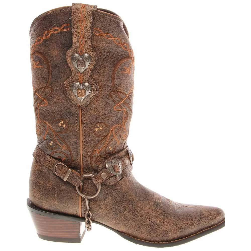 Durango Crush Heartbreaker Pointed Toe Cowboy Boots