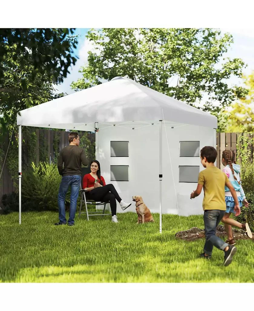 Outsunny 10
x 10
Pop Up Canopy Tent with Sidewall, UPF50+, Sea 3