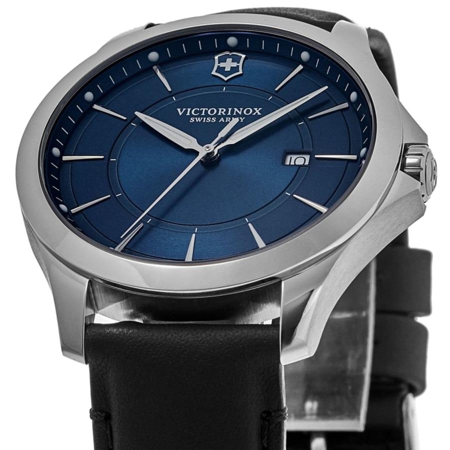 Swiss Army Alliance Quartz Blue Dial Leather Strap Men's Watch 241906