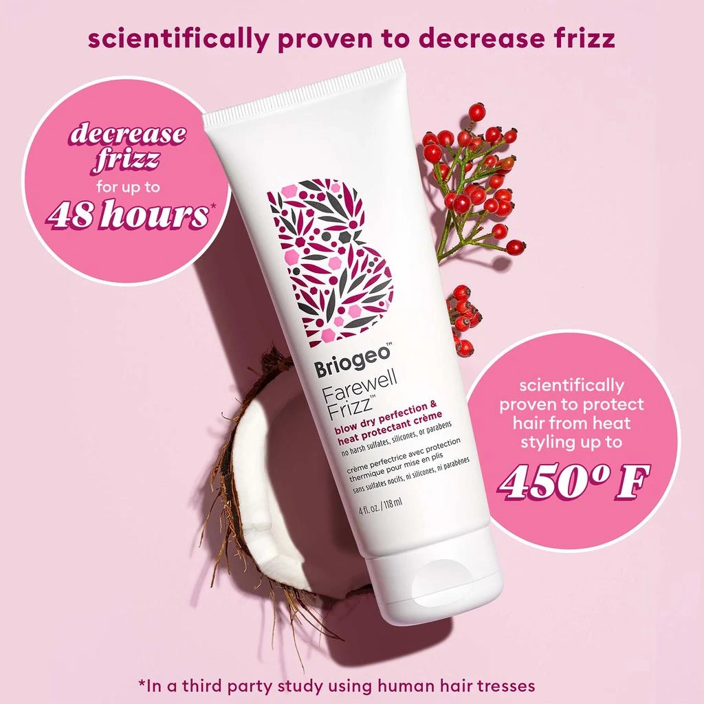 Briogeo Briogeo Farewell Frizz™ Blow Dry Perfection & Heat Protectant Crème 4 oz 3