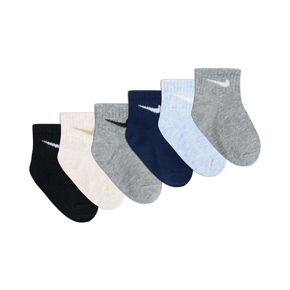 Nike Baby Boys or Baby Girls Assorted Ankle Socks, Pack of 6