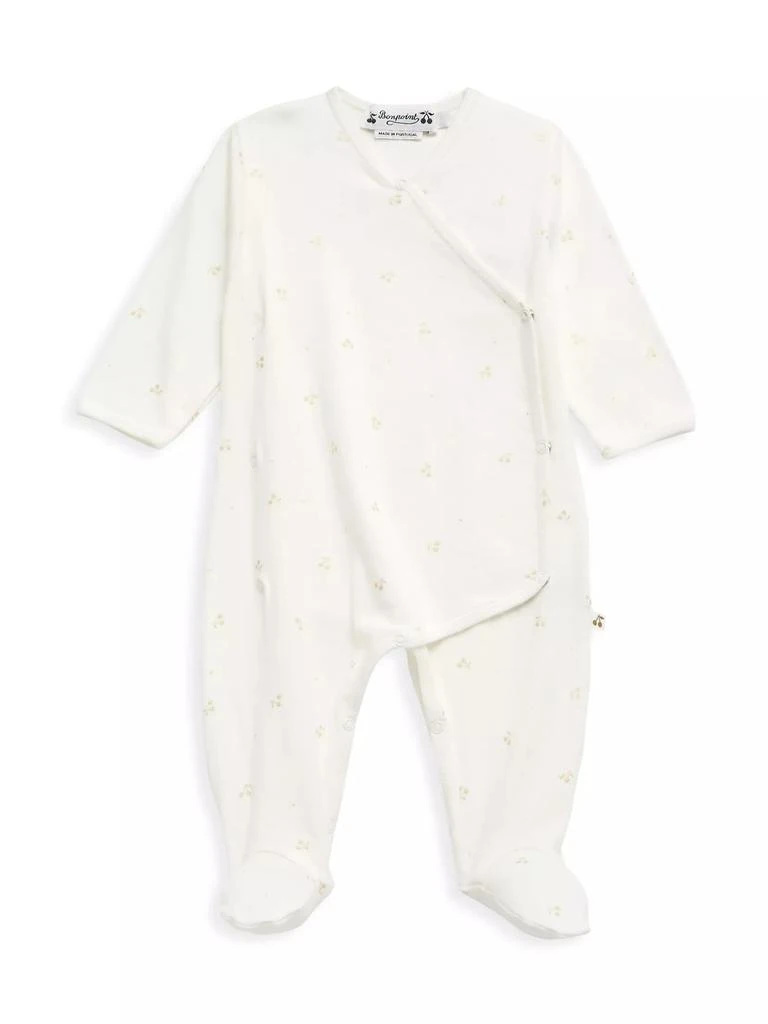 Bonpoint Baby's Cotton Long-Sleeve Wrap Footie 1