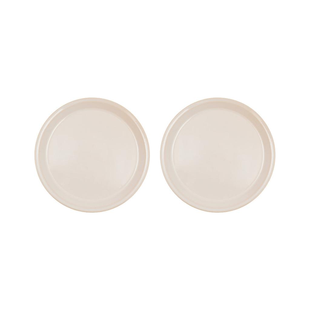 OYOY Living Design Lot De 2 Assiettes Creuse Blanc En Terre Cuite Ø22xH1,9cm