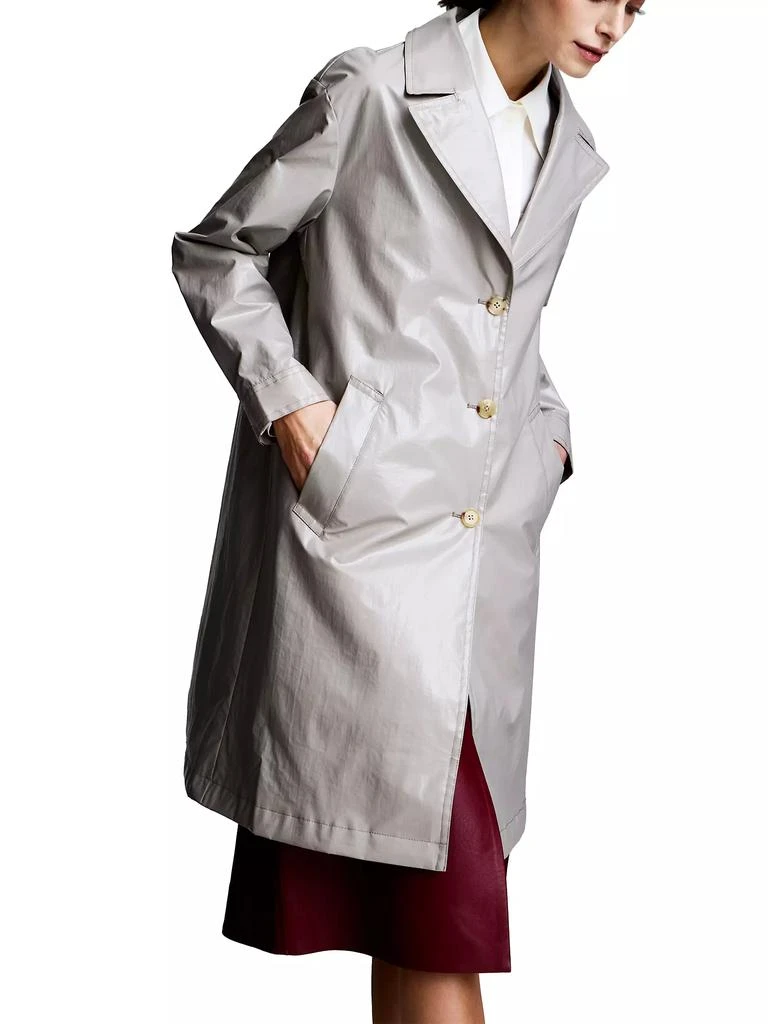 Jane Post Tailored Single-Breasted Trench Coat 3