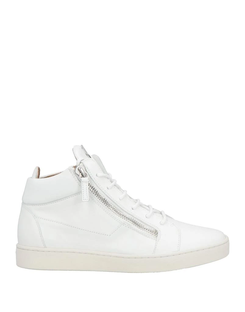 $695 Giuseppe Zanotti Mens White Birel Mid-Top Leather  display picture 2