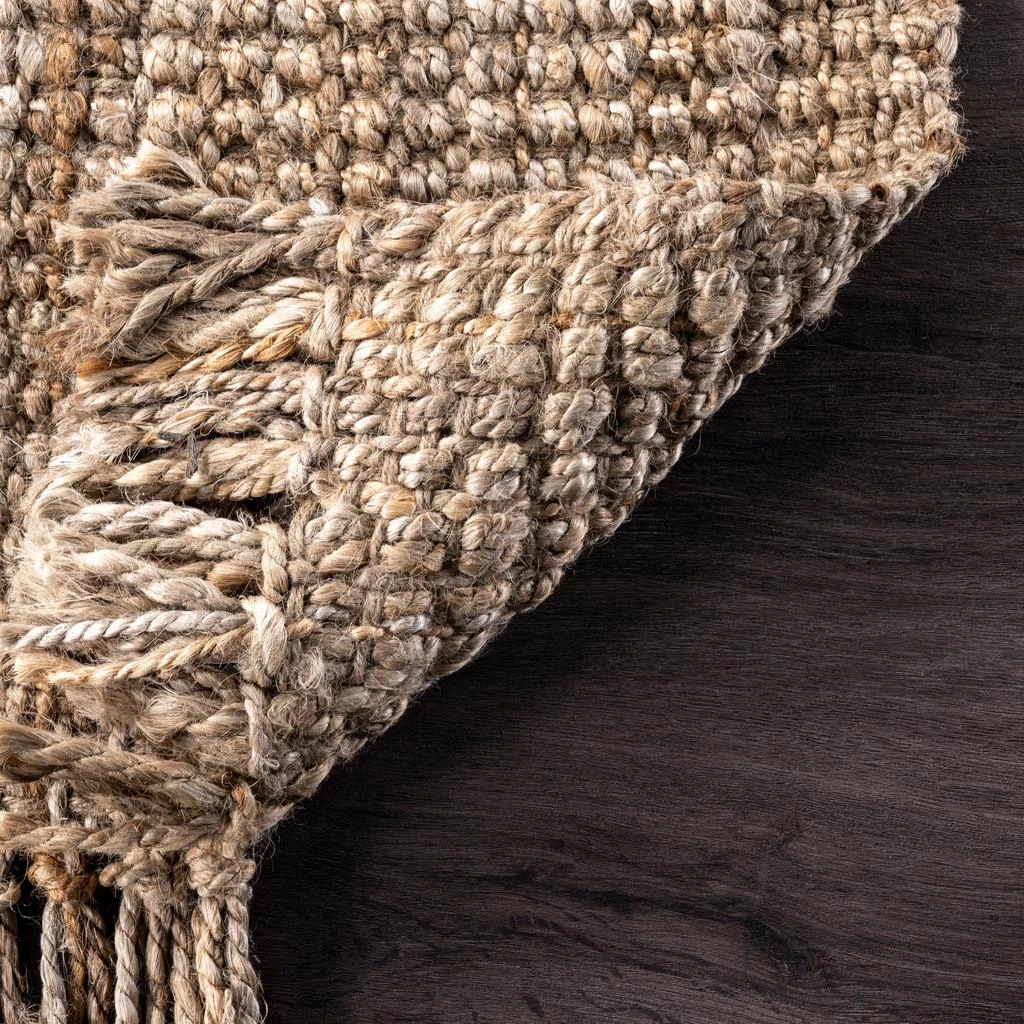 nuLOOM Hand Woven Chunky Loop Jute Area Rug 4