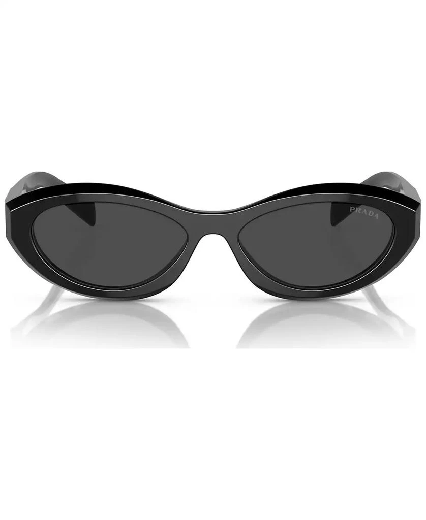 Prada Black Cat-Eye Sunglasses with Bold Frames PR 26ZSF Prada Irregular Low Bridge Women main image 2