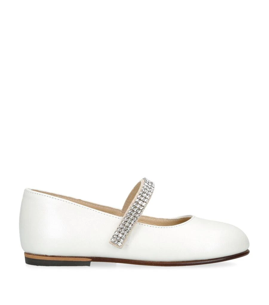 Babywalker Crystal-Strap Ballet Flats 1