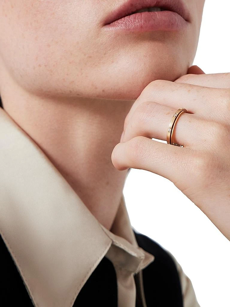 PIAGET Possession 18K Rose Gold 
0.06 TCW Diamond Wedding Band 2