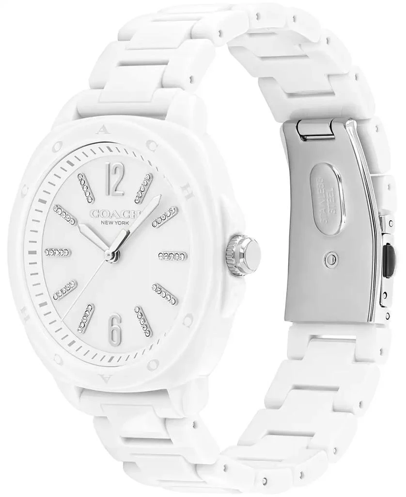 Coach Women's Kitt White Ceramic Bracelet Watch 2
