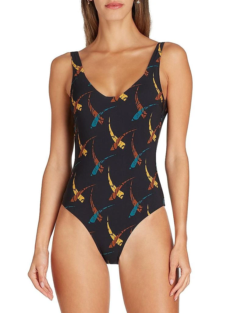 VALIMARE Verona Stamped One-Piece Swimsuit 3