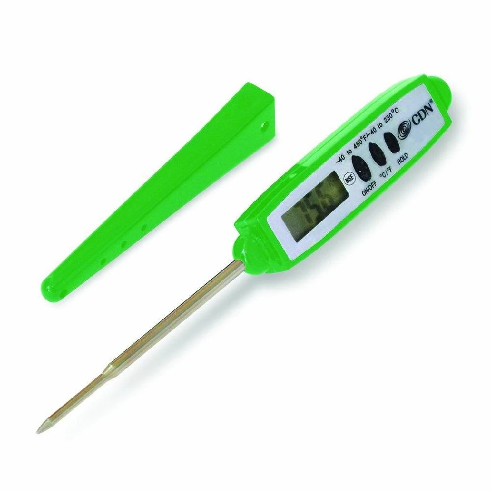 CDN ProAccurate Quick Read Waterproof Pocket Thermometer With Sheath Green 1