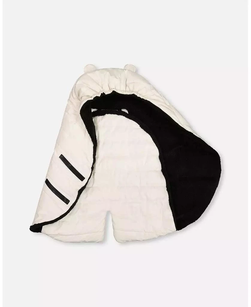 Deux par Deux Baby Unisex Snugly Baby Wrap Designed for Car Seat and Stroller Off-White - Baby 2