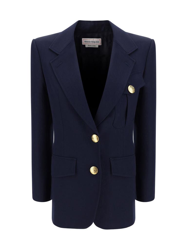 ジャケット alexander mcqueen SS23 Black wool blazer (745244QJACX 1000) Alexander McQueen Black wool blazer - Suits - BeyondStyle