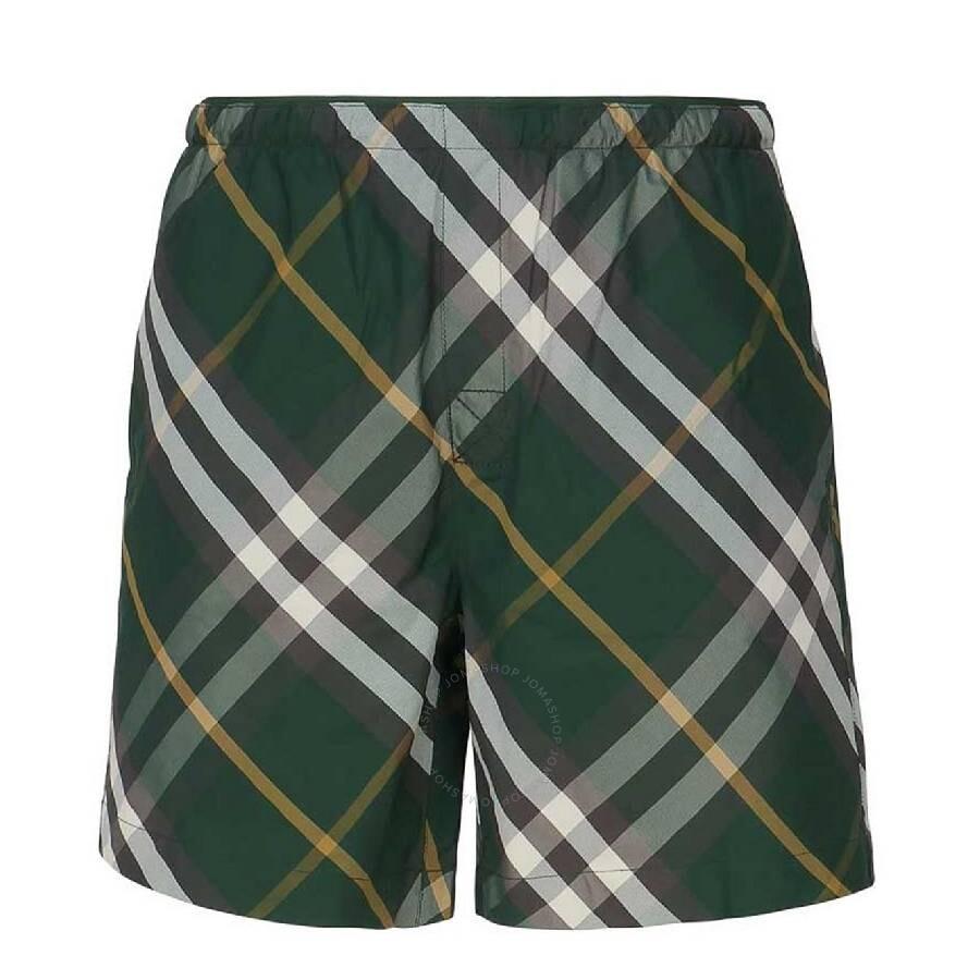 Burberry Checkered Twill Swim Shorts