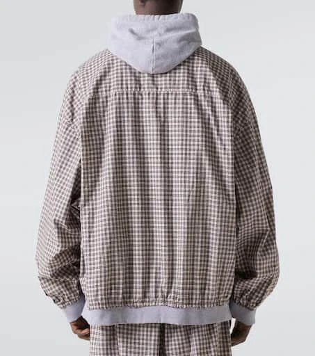 Balenciaga Checked cotton poplin jacket 4