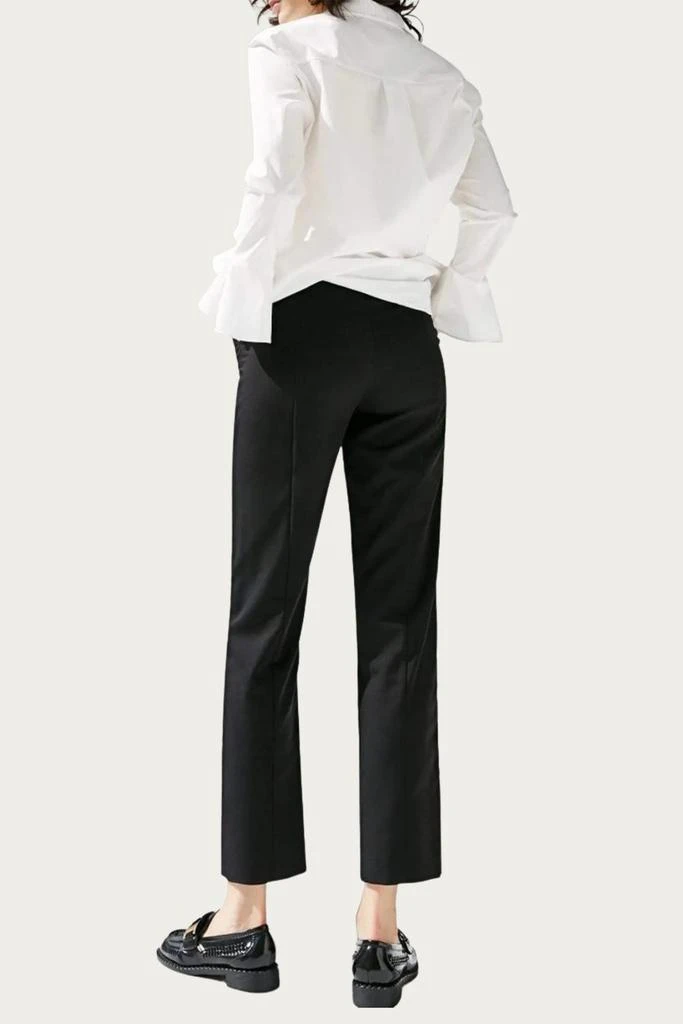 J.Ing J.Ing - CORA STRETCH-JERSEY ANKLE ZIP STRAIGHT-LEG PANTS 2