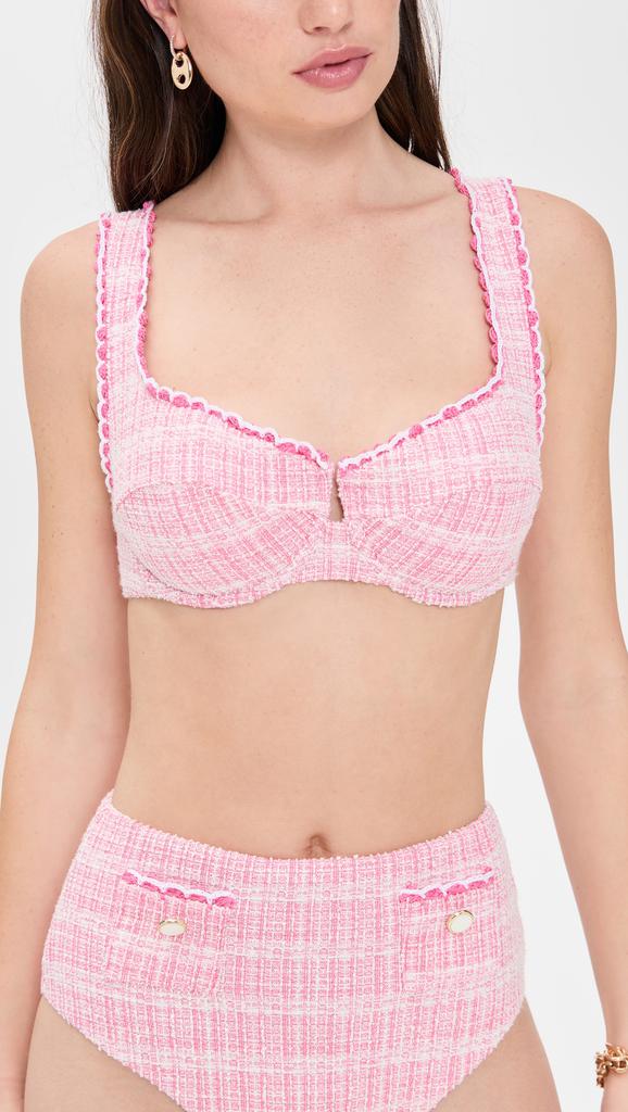 SIMKHAI Klara Balconette Bikini Top
