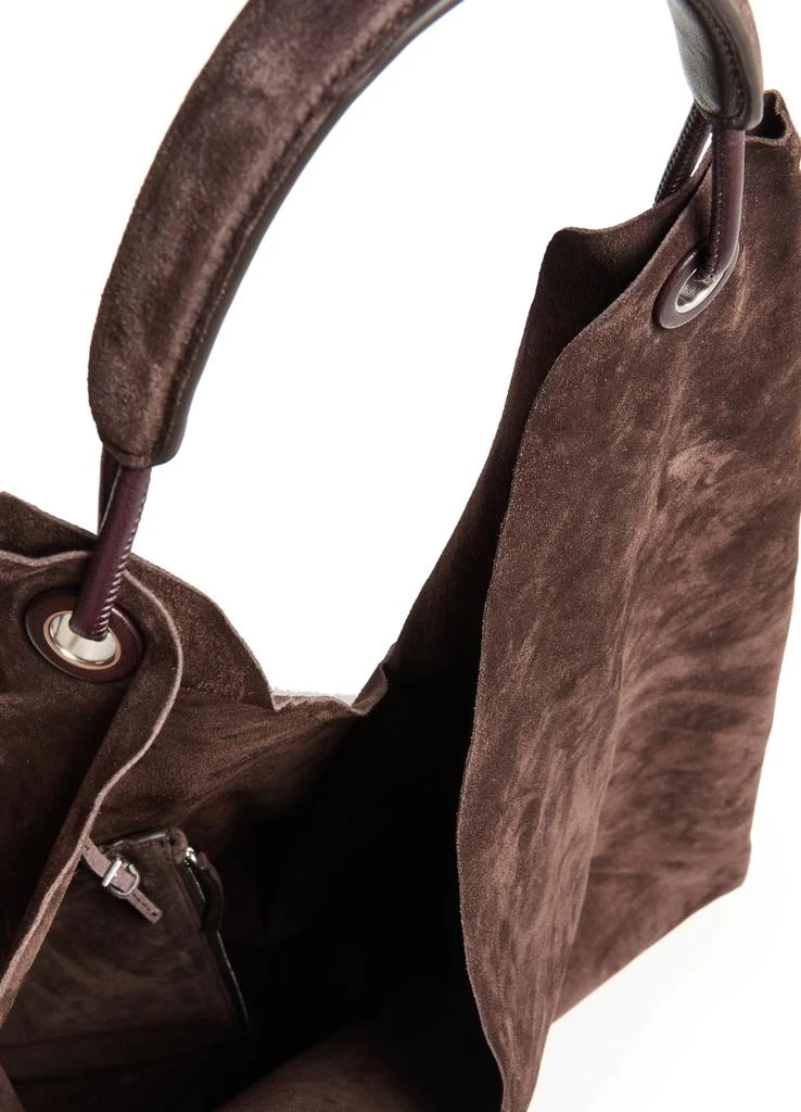 The Row Bindle Three bag in suede 5
