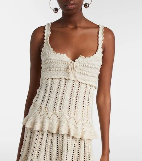 Marant Etoile Neves crochet cotton top 3