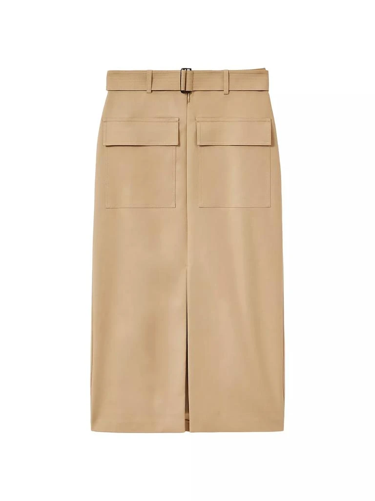 REISS Oakley Cotton-Blend Pencil Skirt 1