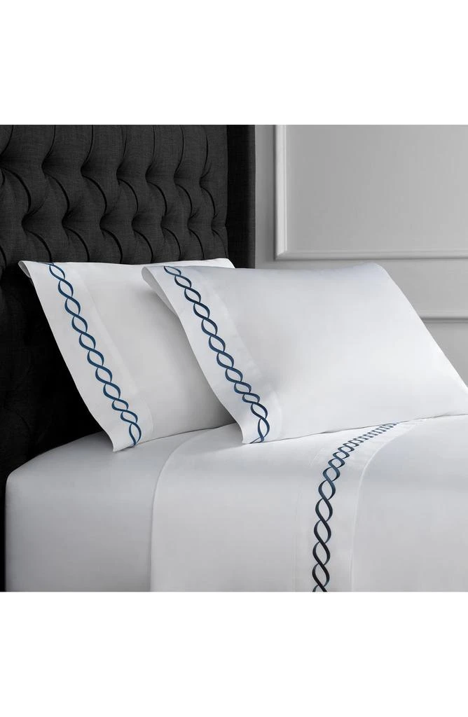 Melange Home Rope Embroidered 600 Thread Count Cotton 2-Piece Duvet Set 1