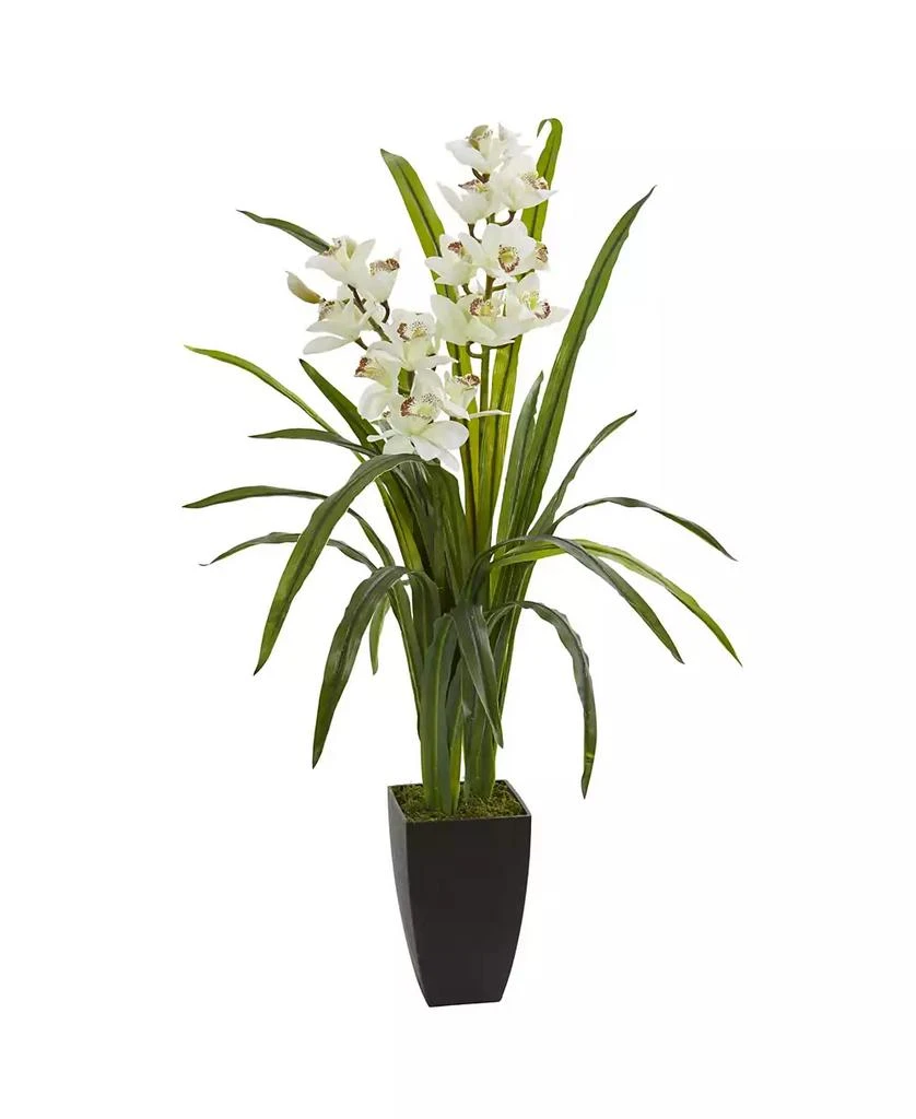 NEARLY NATURAL 39” Cymbidium Orchid Artificial Plant 1