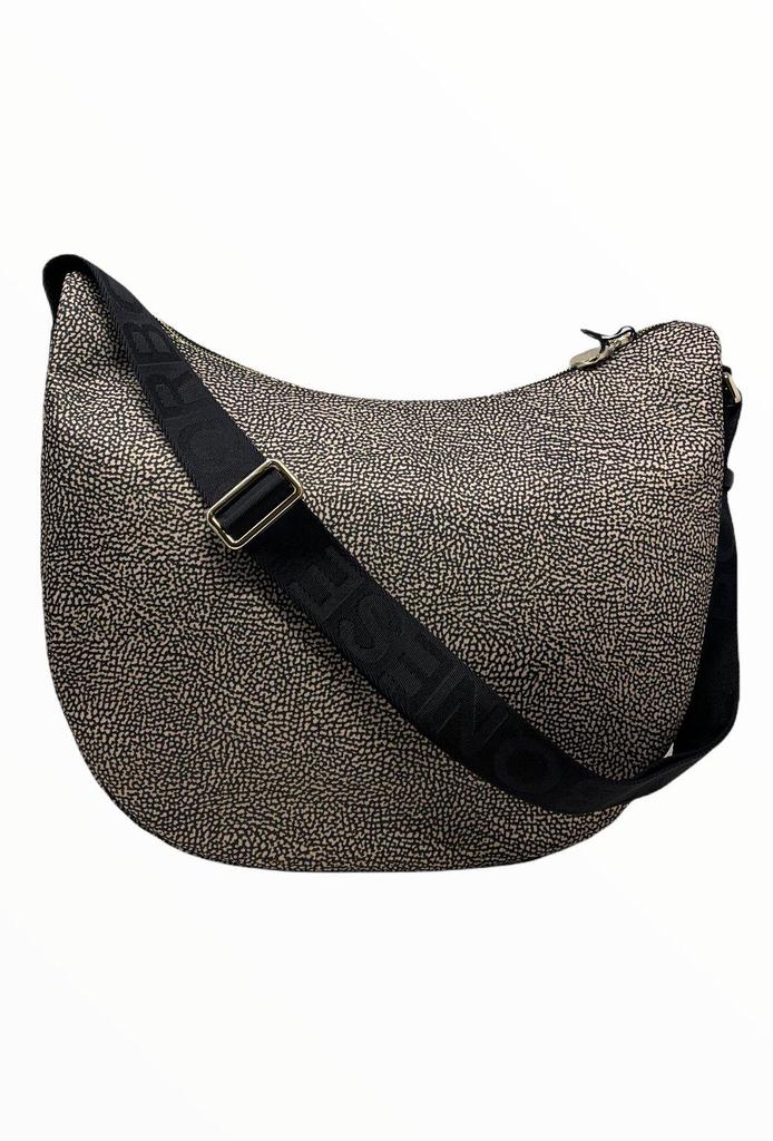 Borbonese Zipped Medium Shoulder Bag