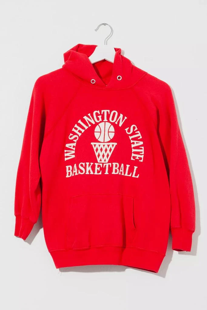 CHAMPION Vintage 1980s Washington State Basketball Hoodie Sweatshirt 1