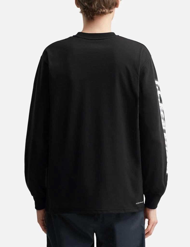F.C. Real Bristol Blurred Logo Long Sleeve Team Pocket T-shirt 4