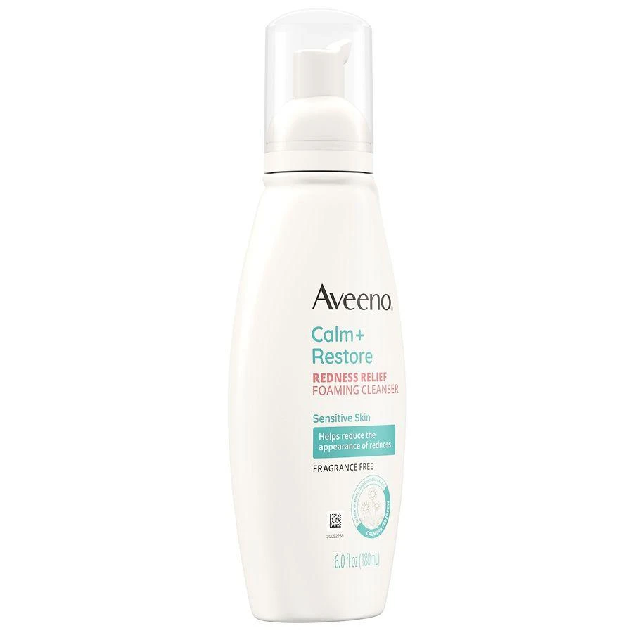 Aveeno Calm + Restore Redness Relief Foaming Facial Cleanser Fragrance Free 9