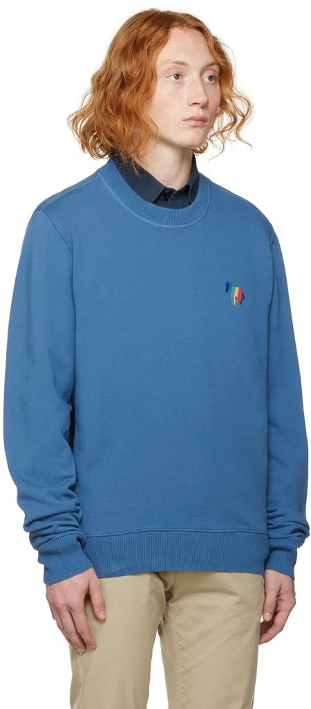 Paul Smith Blue Broad Stripe Zebra Sweatshirt 2