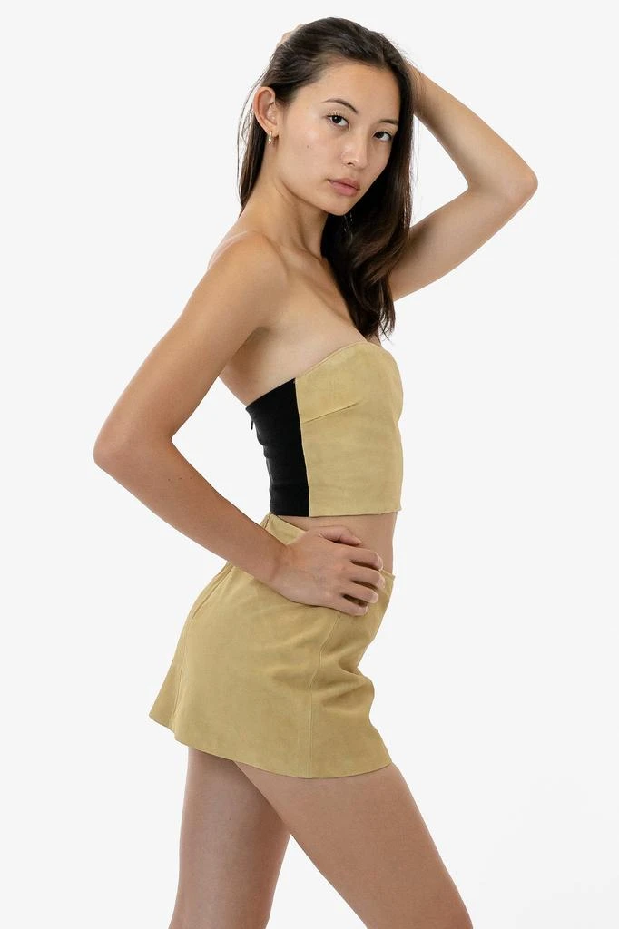 Los Angeles Apparel RLH767 - 2 Tone Suede Ottoman Tube Top 7