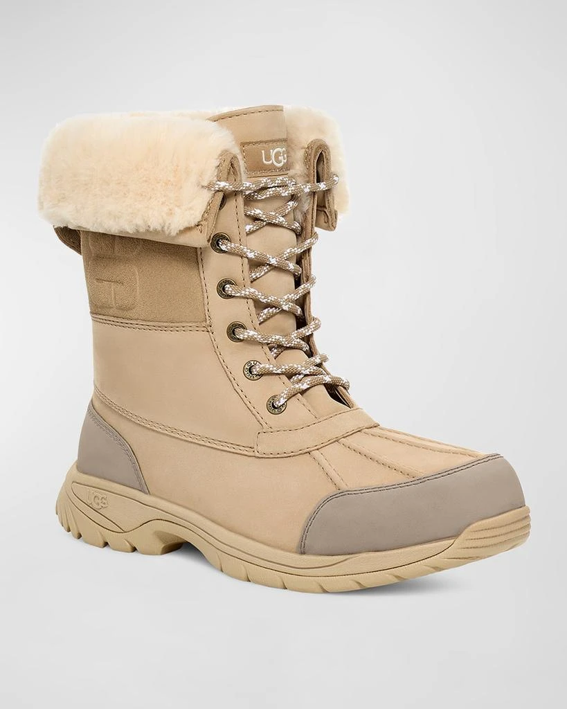 UGG Men's Butte Logo Waterproof Leather Snow Boots 3
