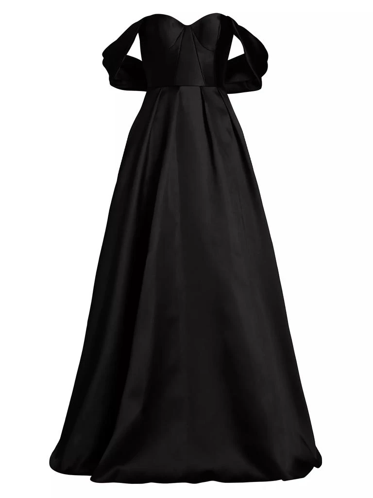 Vera Wang Bride Bridesmaids Viktor Off-The-Shoulder Gown 1