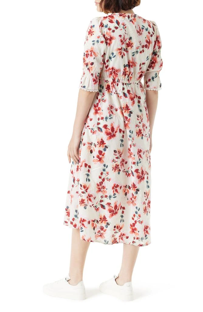 Sam Edelman Dasie Lace Detail Cotton Midi Dress 2
