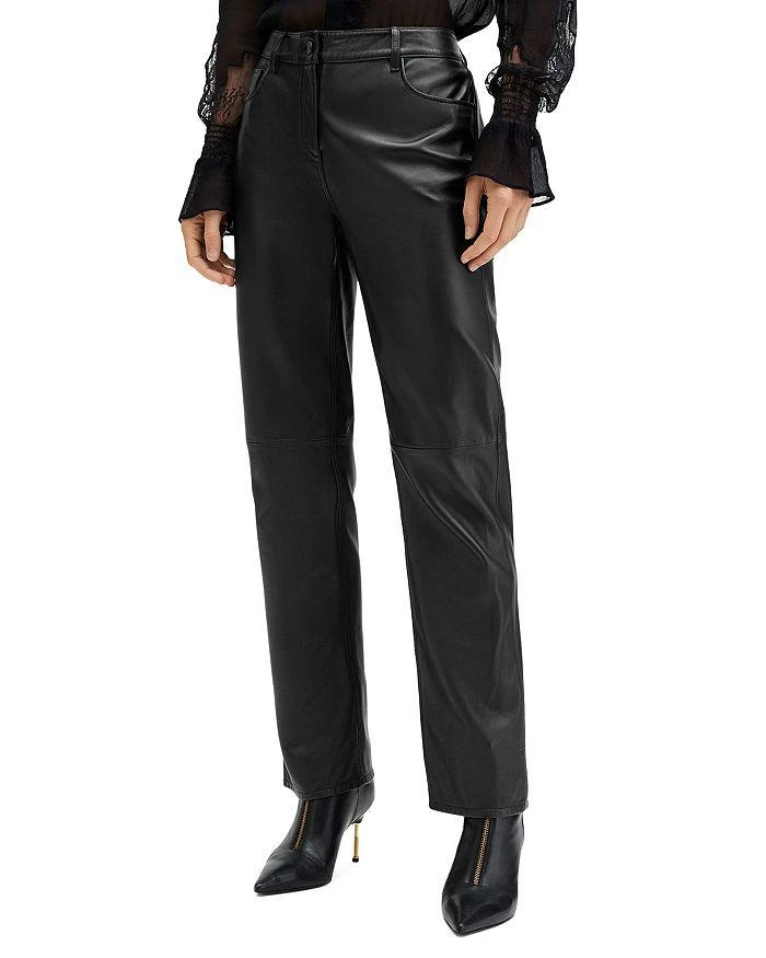 ALL SAINTS Saige Lea Leather Pants 1