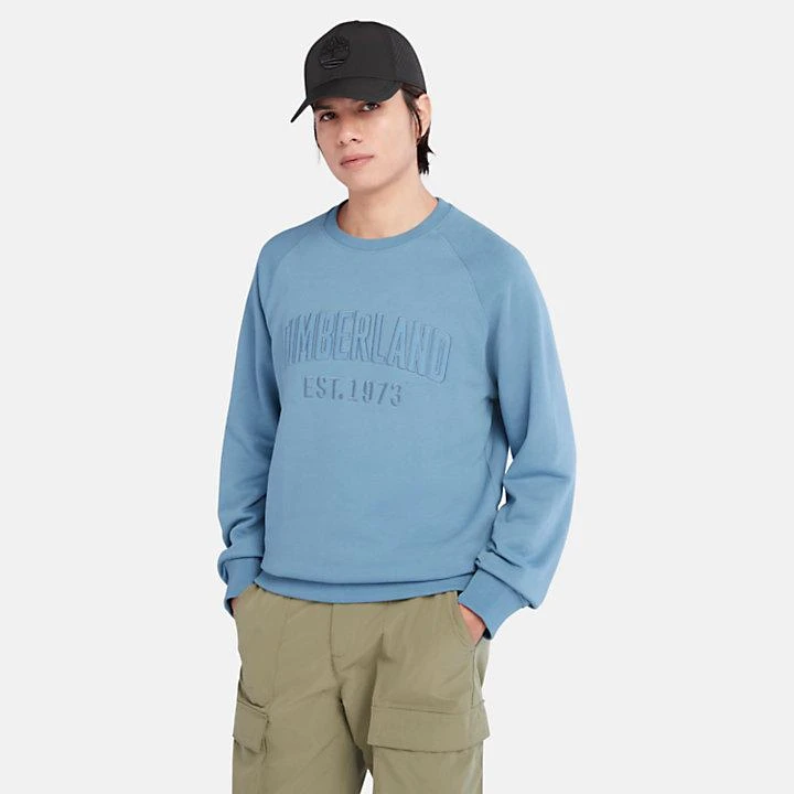 Timberland Modern Wash Logo Sweatshirt for Men in Blue 1