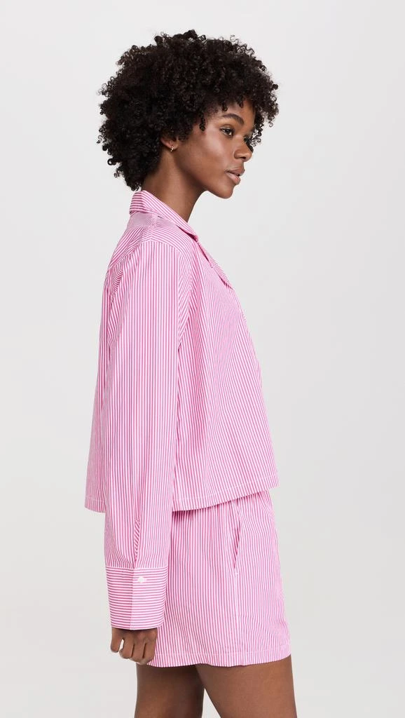 Ralph Lauren Crop Top & Boxer Poplin Pajama Set 3