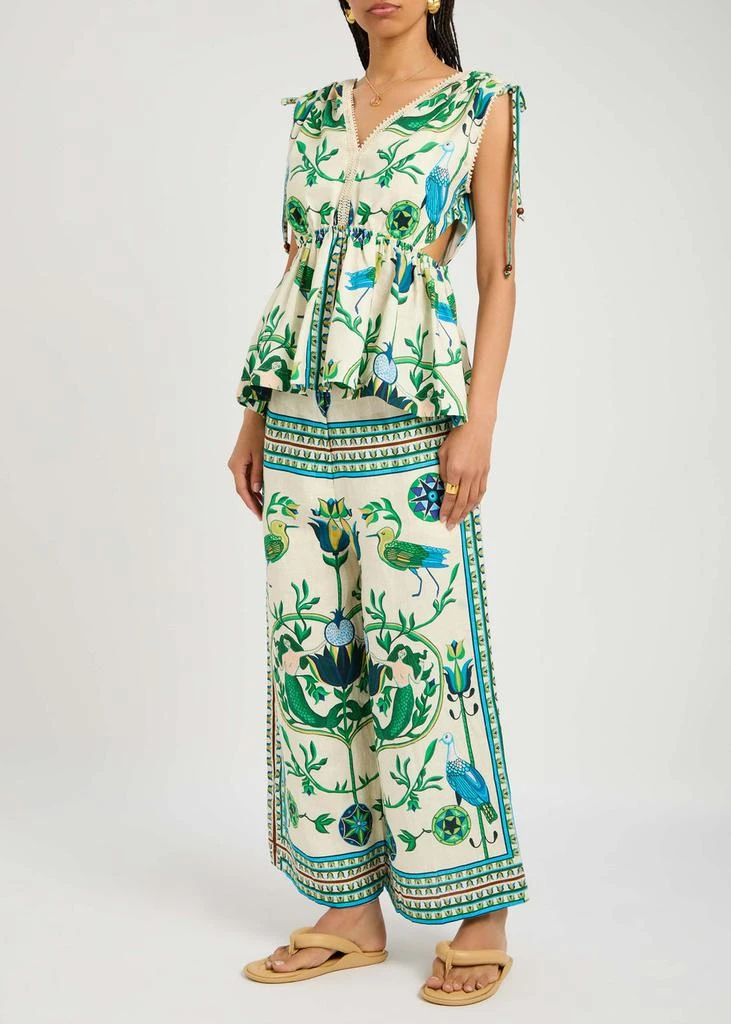 LUG VON SIGA Victoria printed linen blouse 4