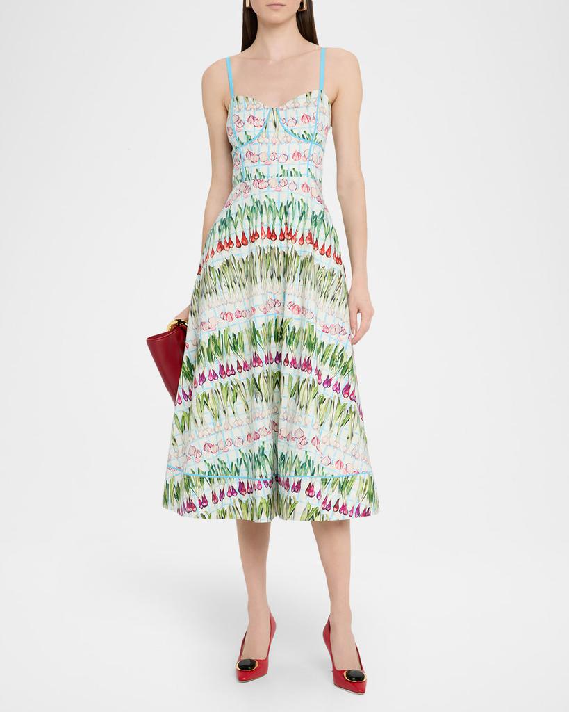 Rachel Antonoff Harper Radish A-Line Midi Dress