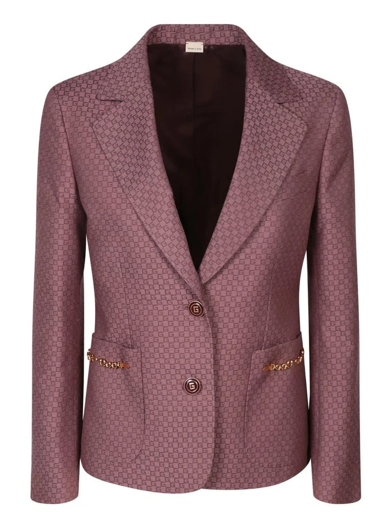 Gucci Gucci Monogrammed Button-Up Blazer 1