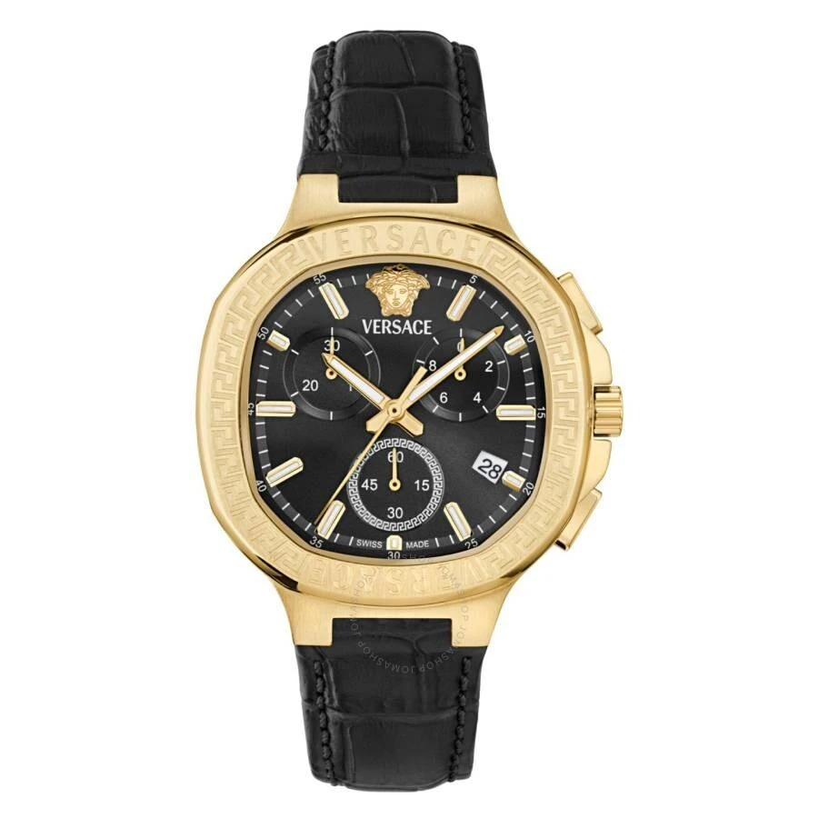 Versace V-Chrono Square Chronograph Quartz Black Dial Watch VEVCA0224 1