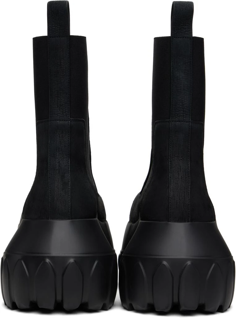 Rick Owens Black Hollywood Beatle Mega Tractor Chelsea Boots 2